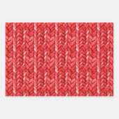 Rode trui Bloemen Hart Macarons Verjaardag Inpakpapier Vel (Voorkant)