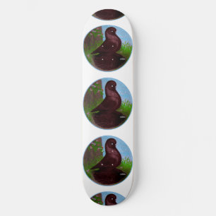 Rode Tuimelduivencirkel Skateboard