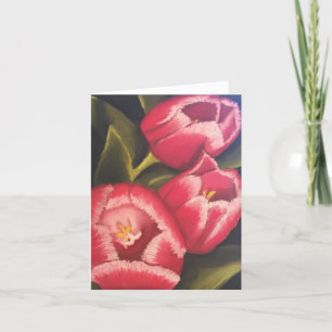 Rode Tulp Bloembriefkaart Bedankkaart