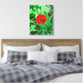 Rode tulp canvas afdruk (Insitu (Slaapkamer))