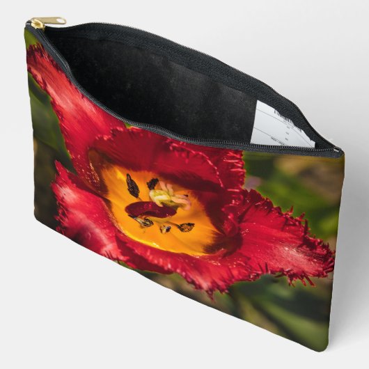 Rode tulp etui (Open)