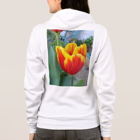 Rode Tulp Rode Vrouwen Naam Sweatshirt (Achterkant)
