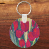 rode tulp sleutelhanger (Voorkant)
