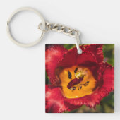 Rode tulp sleutelhanger (Voorkant)