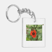 Rode Tulp Sleutelhanger (Voorkant Links)