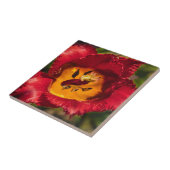 Rode tulp tegeltje (Zijkant)