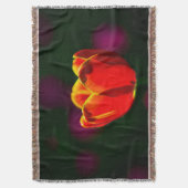 Rode tulpbloem deken (Voorkant Verticaal)