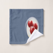 Rode tulpen bad handdoek (Wasdoekje)