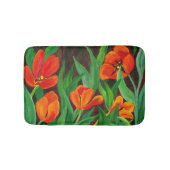 Rode tulpen badmat (Voorkant)