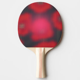 Rode Tulpen Glas Mozaïek Look Ping Pong Paddles Tafeltennisbatje