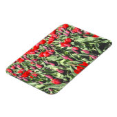 Rode tulpen magneet (Linkerzijde)