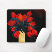 rode tulpen muismat (Met muis)