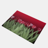 Rode Tulpen op Gradient Deurmat (Schuin)