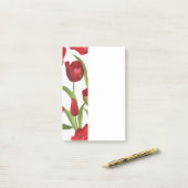 Rode Tulpen  Post-it® Notes (Op bureau)