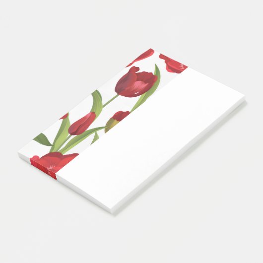 Rode Tulpen  Post-it® Notes (Schuin)