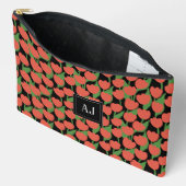 Rode tulpen retro, gepersonaliseerd etui (Open)