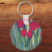 Rode tulpen sleutelhanger (Voorkant)