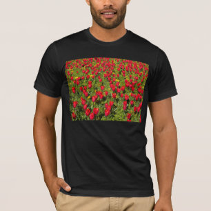 Rode tulpen t-shirt