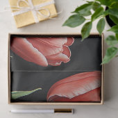 Rode tulpen tissuepapier (Geschenk)