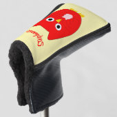 Rode Uil Ontwerp Golfheadcover (3/4 voorkant)