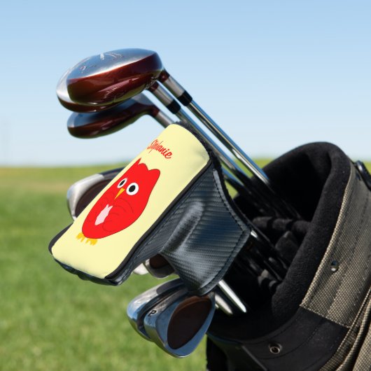 Rode Uil Ontwerp Golfheadcover (Insitu)