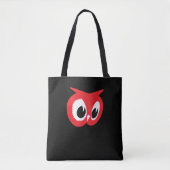 Rode uil schouder Canvas tas (Voorkant)