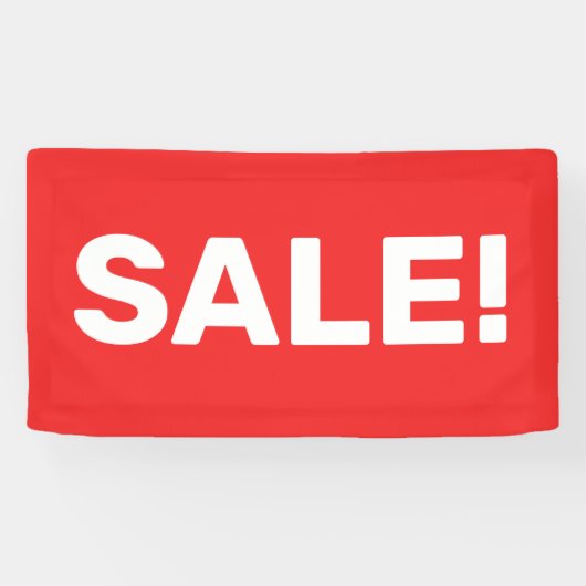 Rode uitverkoop! Banner (Horizontaal)