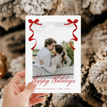 Rode vakantiehand getrokken grillige strikken