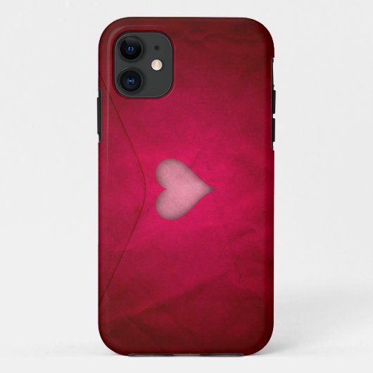 Rode valentijn hart Case-Mate iPhone case (Achterkant)