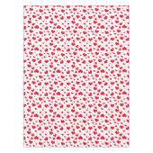 Rode Valentijn Harten in Random Scattered Pattern Tafelkleed (Voorkant)