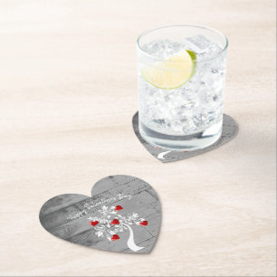 Rode Valentijn — Onderzetter met rode 