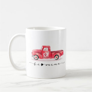 Rode Valentijn Waterverf Truck Be Mine Koffiemok