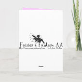 rode Valentijnsdag fee Feestdagen Kaart (Achterkant)