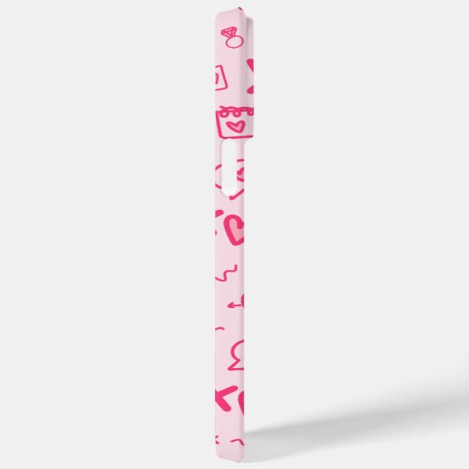 Rode Valentijnsdag harten Case-Mate iPhone Case (Achterkant / Rechts)