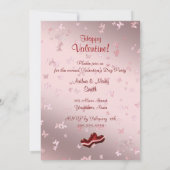 Rode Valentijnsdag Partij uitnodiging (Achterkant)