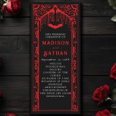 Rode Vampier Kathedraal Gotische bruiloft Programma