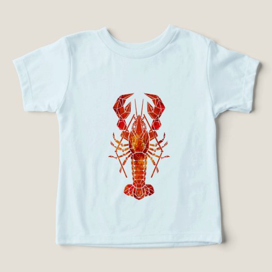 Rode veelhoekige kreeft (Design voorkant)