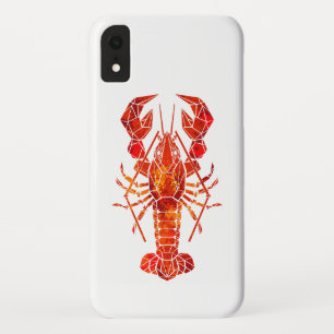 Rode veelhoekige kreeft iPhone XR hoesje