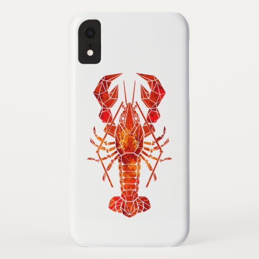 Rode veelhoekige kreeft Case-Mate iPhone case (Achterkant)