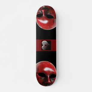 Rode Venetiaans Masker Skateboard