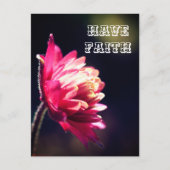 Rode ventilator heeft een Inspirerend geloof Briefkaart (Voorkant)