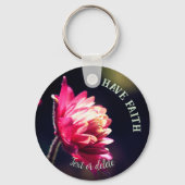 Rode ventilator heeft geloof Inspirerend gepersona Sleutelhanger (Achterkant)