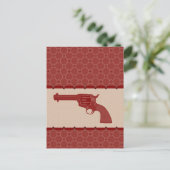 Rode ventilator Pistool Briefkaart (Staand voorkant)