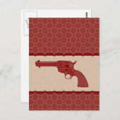 Rode ventilator Pistool Briefkaart (Voorkant / Achterkant)