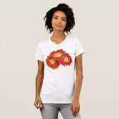 Rode ventilatorverf t-shirt (Voorkant volledig)