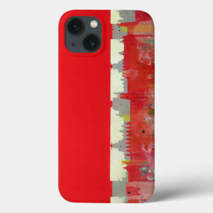Rode verf iPhone 13 hoesje