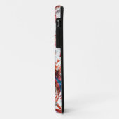 Rode verfborstel abstracte moderne digitale kunst Case-Mate iPhone case (Achterkant/links)