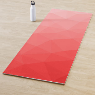 Rode Verlopen Geometrische Mesh Patroon Yogamat