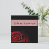 Rode verloving kaart (Staand voorkant)