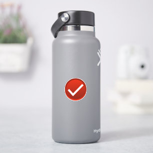 Rode vinkje sticker
